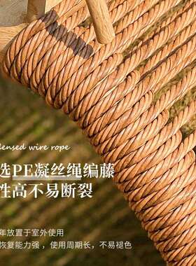 檀花吊椅户外秋千吊篮庭院荡秋千室外双人吊床小院网红花园秋千