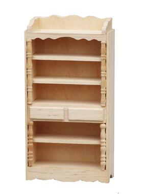 1:12娃娃屋dollhouse微缩场景摆件迷你家具木质工艺品实木柜子