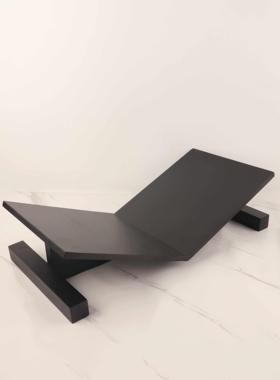 简约x形实木书架木质杂志架摆件 客厅书房样板间报刊架家居装饰品