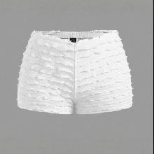 Women's Plain Frill Trim Shorts