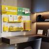 Hole board on the wall, no punching required, student desk wall storage rack, metal magnetic suction back-to-school study desk wall storage
