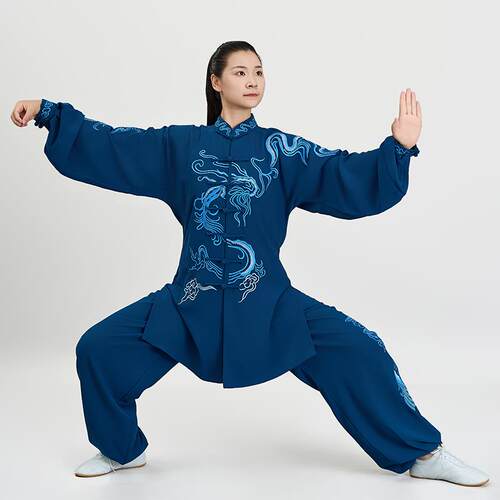 新款恋太服极新款刺绣太极垂服绣花表演服武术春练功服男女款秋季 - 图2