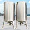 Stainless steel storage tank vertical horizontal wine storage tank oil tank white steel sealed fermentation tank food machine commercial