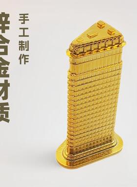 斗大厦摆件 锌合金 艺品复工古装饰摆熨斗11创意礼件品 熨摄影道