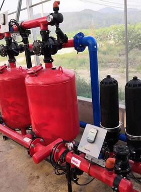 离心网式过滤器 叠片/盘式滴灌水处理系统 网式+离心式过滤器