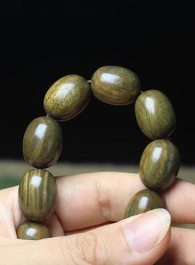 2026带清香绿檀紫光檀金丝楠枣珠手串算盘珠手链竹节款男女佛珠厂