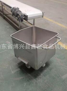 304201材质把手肉桶车上料车不锈钢料斗车不锈钢肉料车