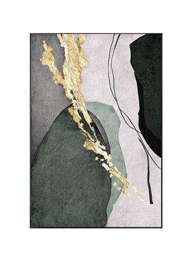 现代简约客厅装饰画抽象沙发背景墙挂画肌理巨幅落地画玄关壁画