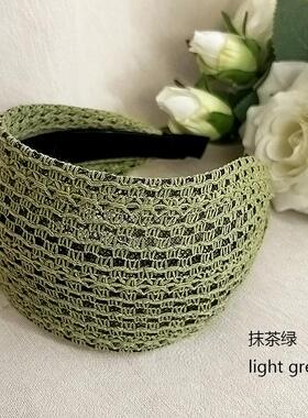 黑色宽边发箍边带防滑宽边发箍遮白发新款发带遮盖透气韩版气质