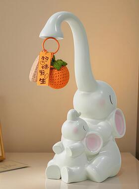 拍样树脂材质亲子象磁铁摆件家居客厅放钥匙实用装饰摆件