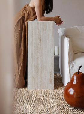 KBQ1中古风洞石柱子大理石底座雕塑摆件台落地玄关装饰展台岛台