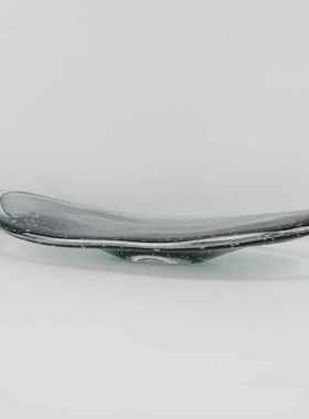 北欧创意琉璃收纳托盘摆件样板房办公室客厅餐厅桌面家居软装饰品