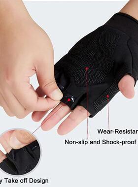 Fingerless Tactical Gloves Knuckle Protective Breathable Out