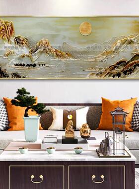 珐瑯彩画客厅沙发背景墙装饰画玄关卧室房间挂画饭厅书房中式壁画