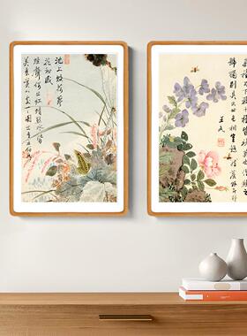 王武栖禽图国画花鸟挂画客厅玄关饭厅新中式中国风茶室书房装饰画