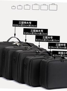 Women Professional Suitcase Makeup Box Make Up Cosmetic Bag