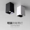 LED square surface-mounted spotlights, shopping malls, shops, living rooms, home corridors, aisles, bold lamps, entrance masterless COB downlights