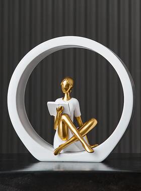 现代简约高级感小众摆件客厅轻奢高档电视柜酒柜装饰品办公室艺术