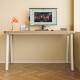 Computer desk home desktop desk bedroom student study desk simple modern thickened solid wood desk