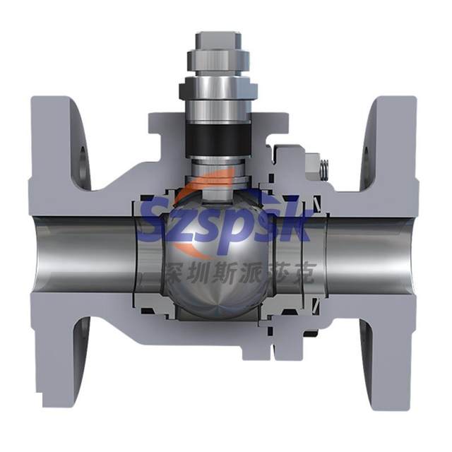 Switch high temperature Q641F-16P stainless steel flange signal feedback cut off AT pneumatic soft seal ball valve bidirectional