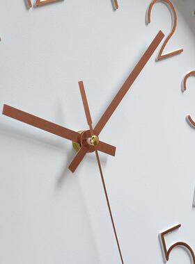 塑料静音挂钟创意时尚客厅立体数字刻度挂钟钟表12寸30CM
