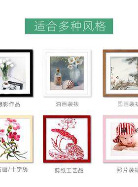 国潮拼图专用相框实木制50*75cm 简约现代风格画框 纸居良品品牌
