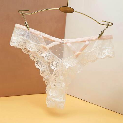 Sexy Bandage Hollow Out Lace Thong Panties Lingerie T-back - 图1