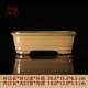 Purple sand flower pot ceramic coarse pottery bonsai pot rectangular oval succulent flower pot antique handmade miniature calamus pot