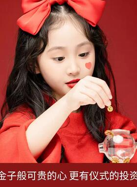 装金瓜子的瓶子空收纳的储物盒攒存金豆豆子密封罐子玻璃黄金容器