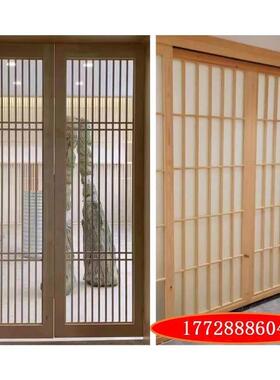 窗户中式碳化实木花格百叶窗推拉窗移门东阳木雕彷古门假窗覆古