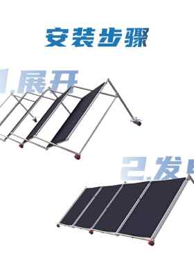 免安装家用供电光伏发电板双玻组件可移动太阳能电池板电源高功率