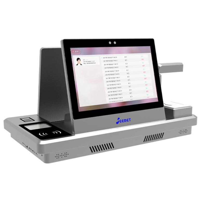 10.1-inch dual-screen smart visitor machine self-service visitor registration and attendance all-in-one machine face recognition ID terminal