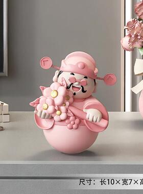 高档202蛇年财神爷不倒翁酒摆件祥物装吉饰品客厅柜电视柜5乔迁礼