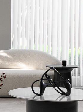 现代简约抽艺术品摆件样板VTE视房售楼处家居面玄关桌电柜书架象