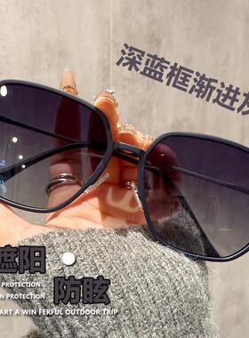 偏光墨镜男款大脸2025新款抗UV驾驶开车专用男士近视太阳眼镜