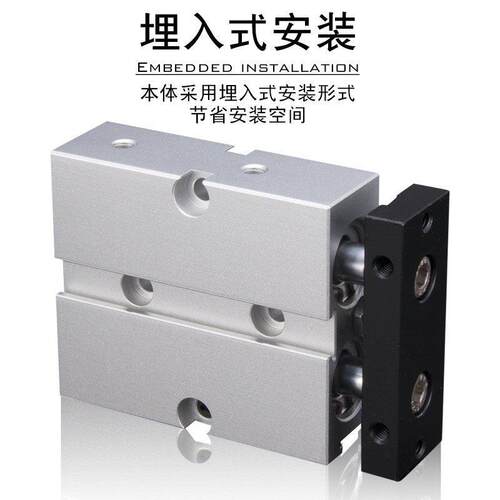 亚德客 TN10/TN16/TN20/TN25/TN32X10S/20S/30S/40S/50S 双轴气缸 - 图1