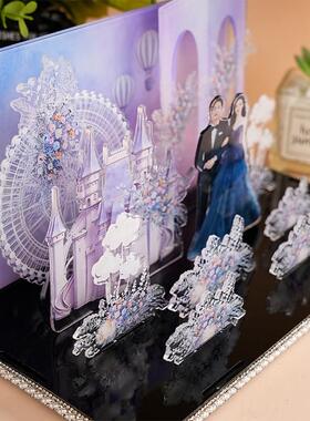 来图定制新婚礼物送新人闺蜜女生结婚礼品创意个性相框微景观摆台