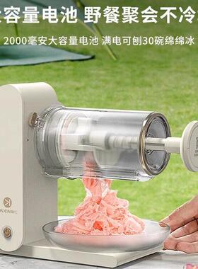 利仁制冰机刨冰机家用小型全自动雪花冰摆摊不插电绵绵冰沙机