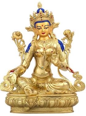 藏传多款7寸佛像黄财神文殊地藏王纯铜释迦摩尼度母铜像仿尼泊尔