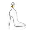 High-heeled shoe shape decanter, craft glass bottle seal, creative wine bottle, wine bottle hollow wine set 750ml