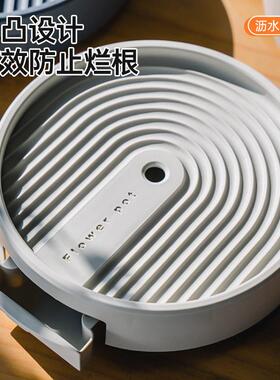 新款大量带轮花盆底托可接水圆形多规格万向轮可移动花盆托盘