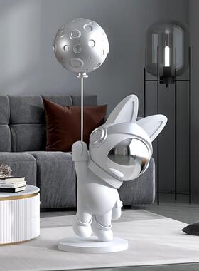 落地乔迁家居饰品新居软客厅礼品装大型摆件迎宾电视柜太空旁边兔