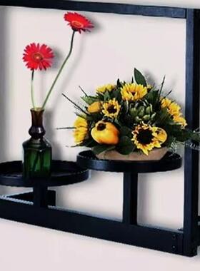 逸异双盘爆款墙植架物植物架壁壁0024装饰壁挂花架墙户外壁挂