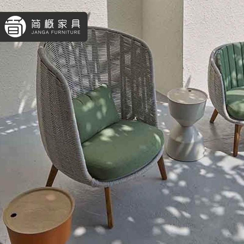 别庭院藤编60沙发墅组酒店阳台懒园人躺椅露天防水防晒花柚木沙发,淘宝优惠券,粉丝福利购,淘宝优惠卷