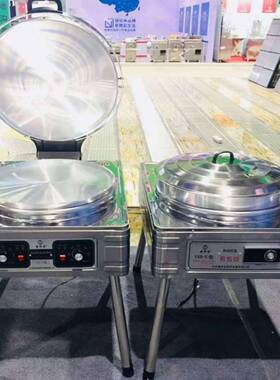 利佳供应 电脑操 控电饼1米铛饼 煎包大专用双数显双旋扭电 饼铛