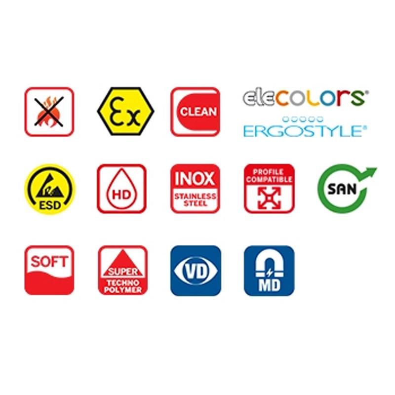 Elesa Ganter伊莉莎冈特 GN 535 不锈钢滚花螺钉 - 图2