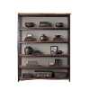 Retro industrial style storage rack kitchen iron solid wood retro bookshelf floor-standing bookcase display rack Nordic multi-layer rack