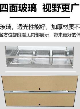 千麦商用保温柜双层不锈钢面包蛋挞熟食恒温陈列食品保温展示柜