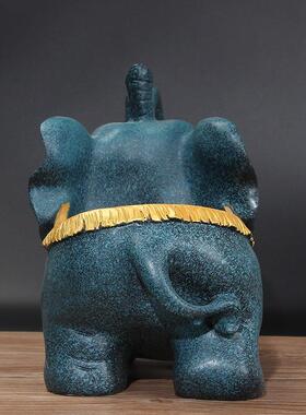 象树脂工艺品欧式摆件客厅办公桌玄关酒柜装饰品家居房间摆设手工