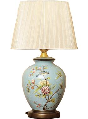 高档复古古典欧陶台灯 卧室床头灯客厅装饰摆设 式家装居饰瓷品摆